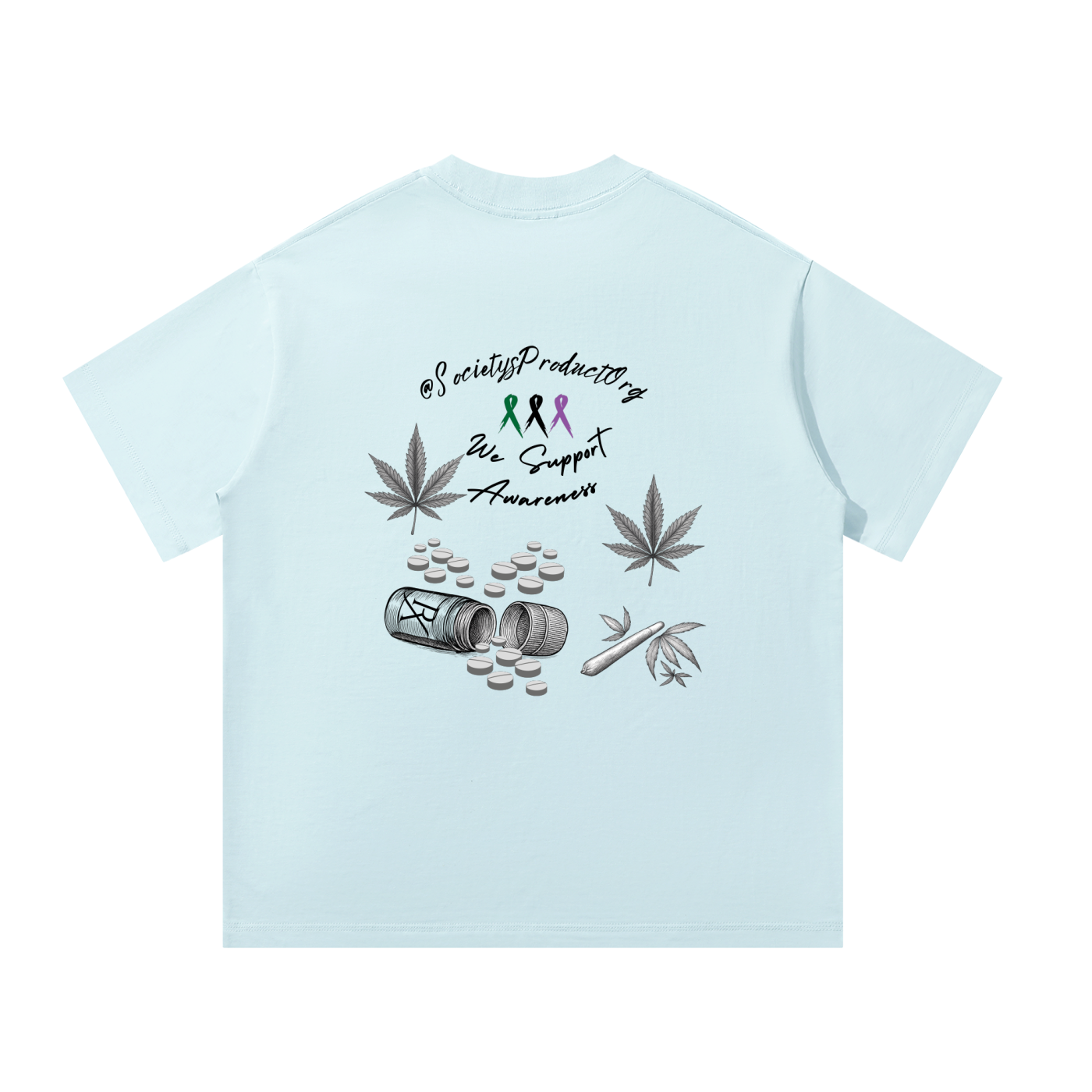 "XR Awareness - We Support" - Unisex Oversized Drop Shoulder Box T-Shirt