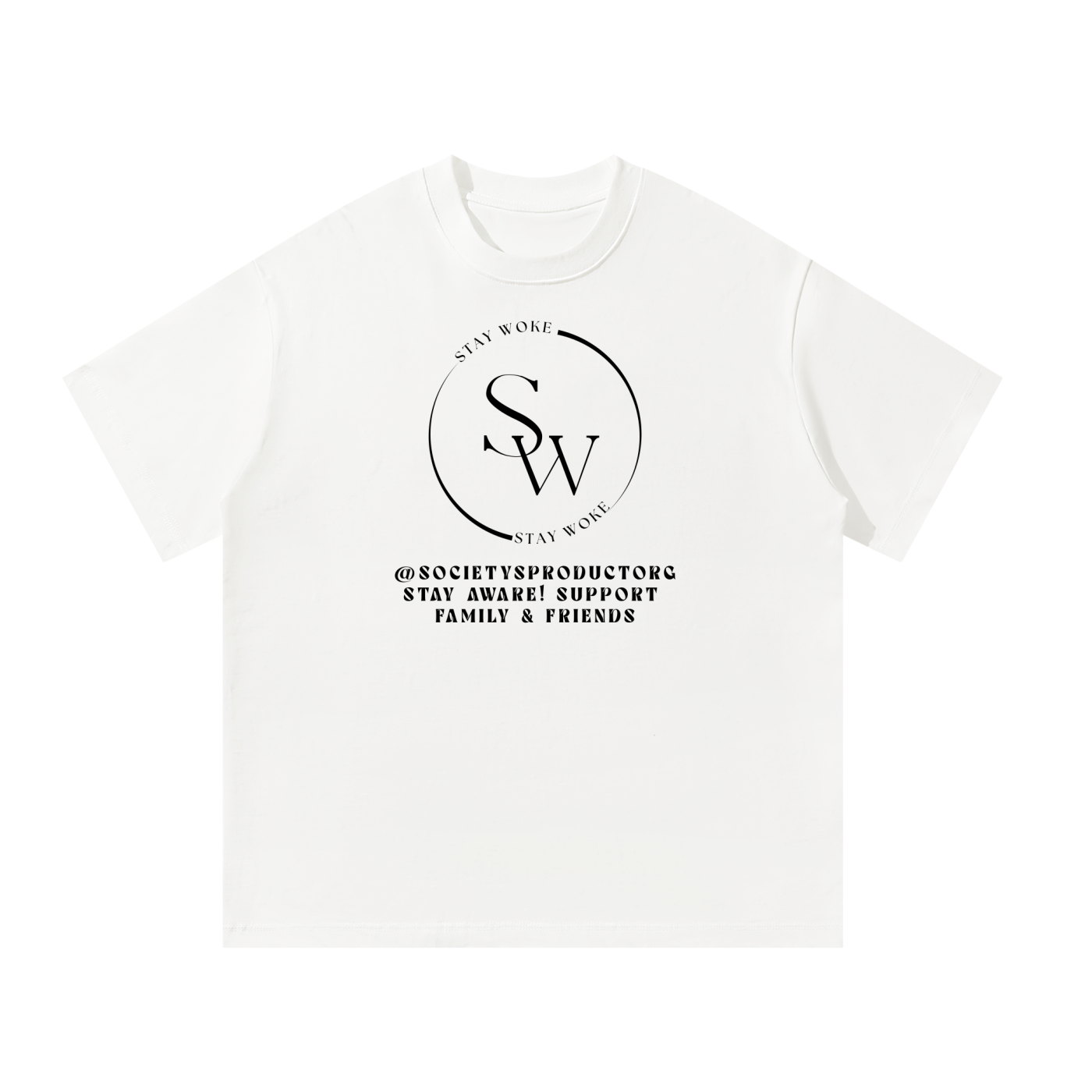 "STAY WOKE" Unisex Oversized T-Shirt