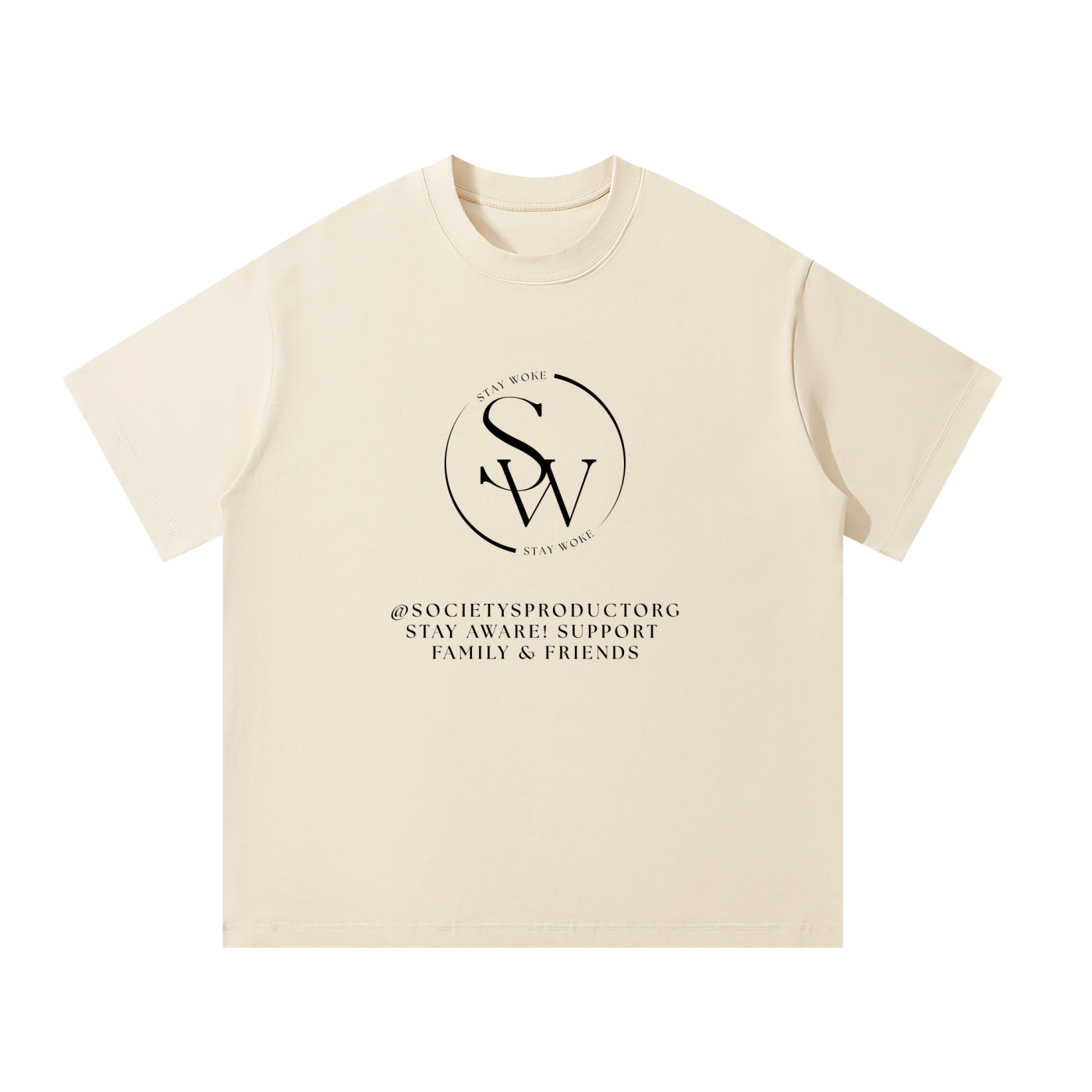 "STAY WOKE" Unisex Oversized T-Shirt