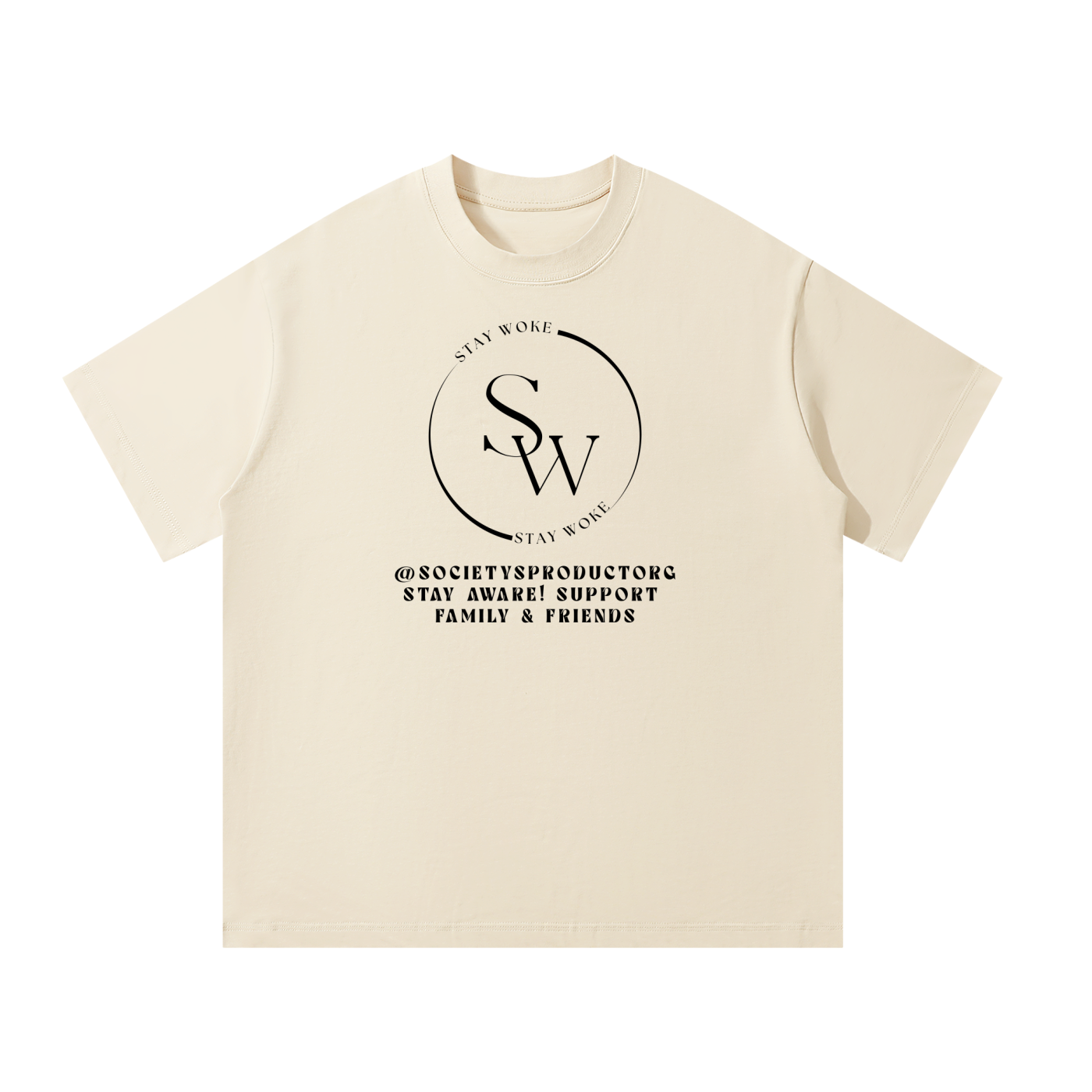 "STAY WOKE" Unisex Oversized T-Shirt