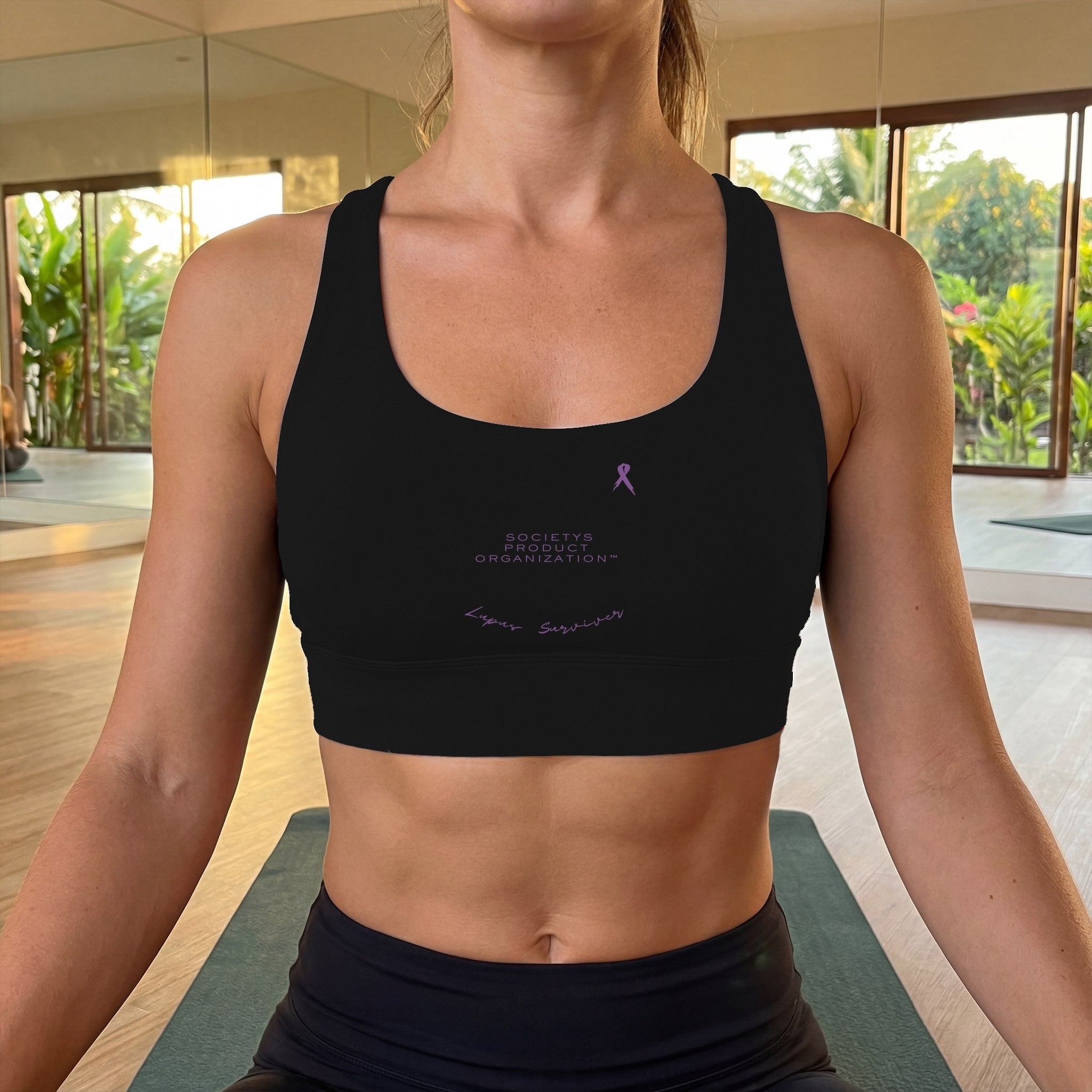 SPO Women's Active Bra Top Purple Label