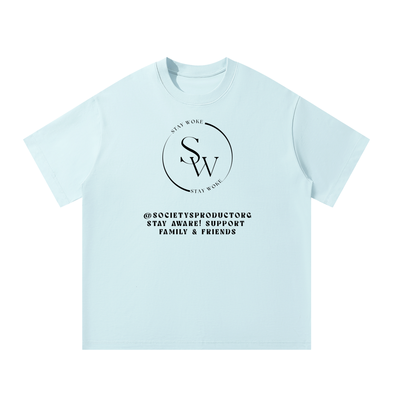 "STAY WOKE" Unisex Oversized T-Shirt