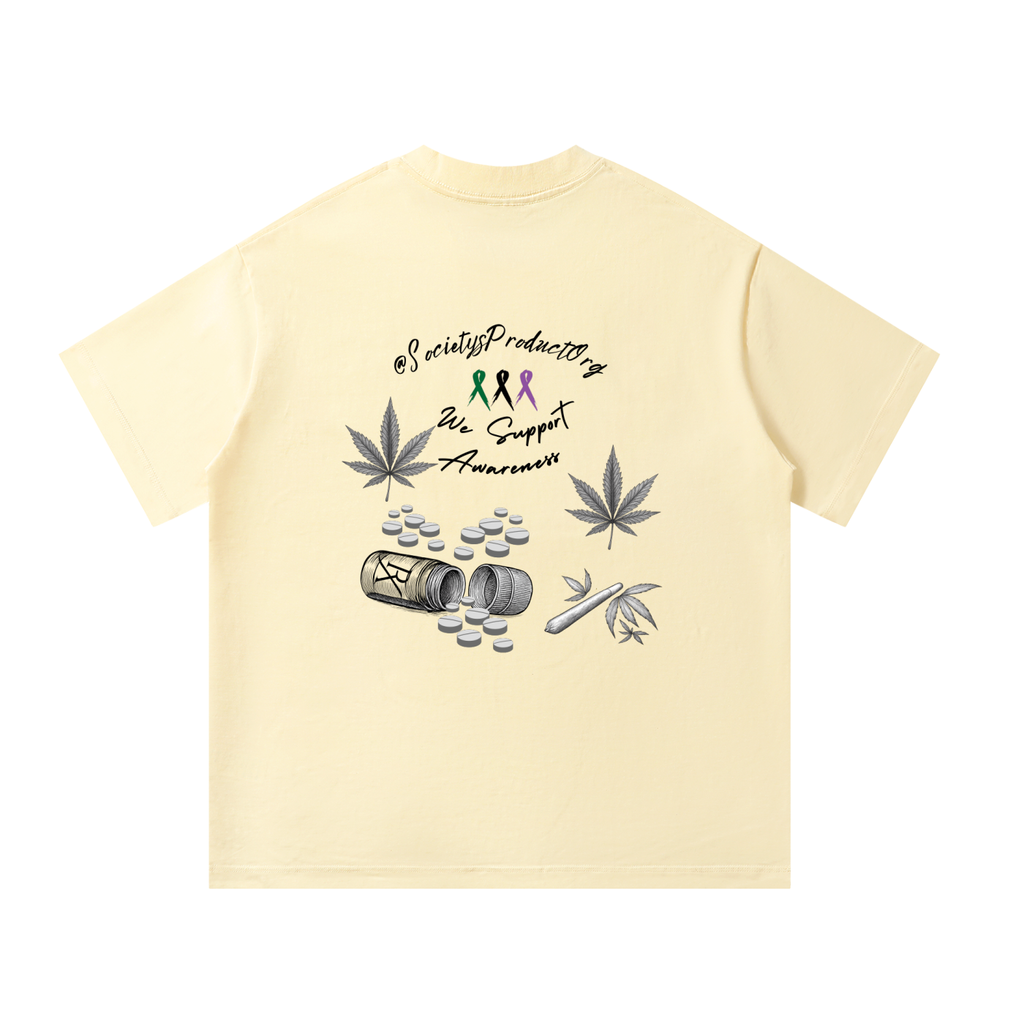 "XR Awareness - We Support" - Unisex Oversized Drop Shoulder Box T-Shirt