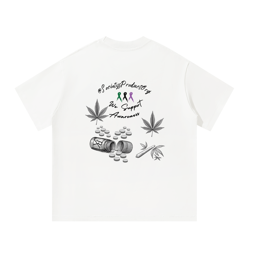 "XR Awareness - We Support" - Unisex Oversized Drop Shoulder Box T-Shirt